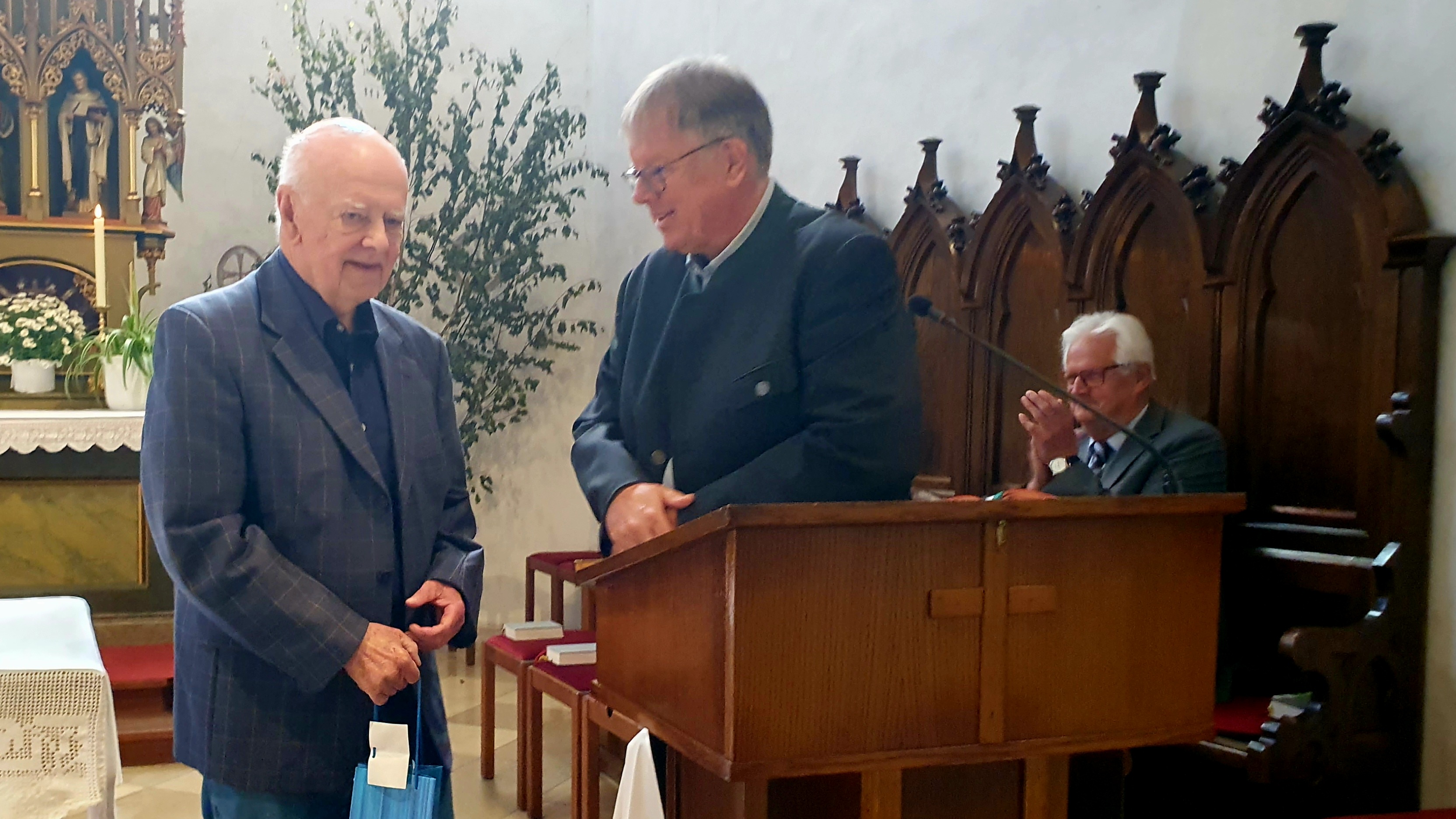 Der Jubilar bedankt sich sehr herzlich. / Pfarre Rabenstein